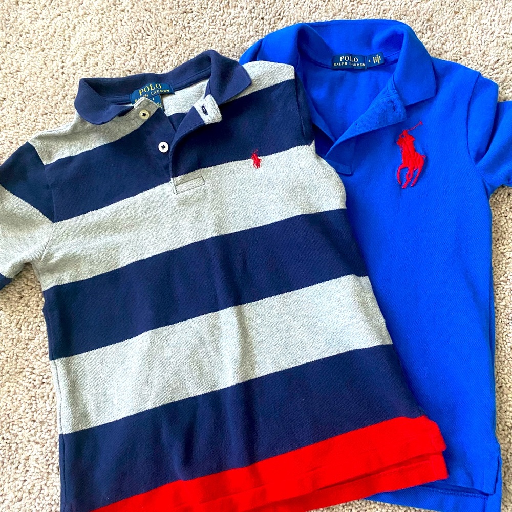 Ralph Lauren Polo shirts (2) Size 6 Boys